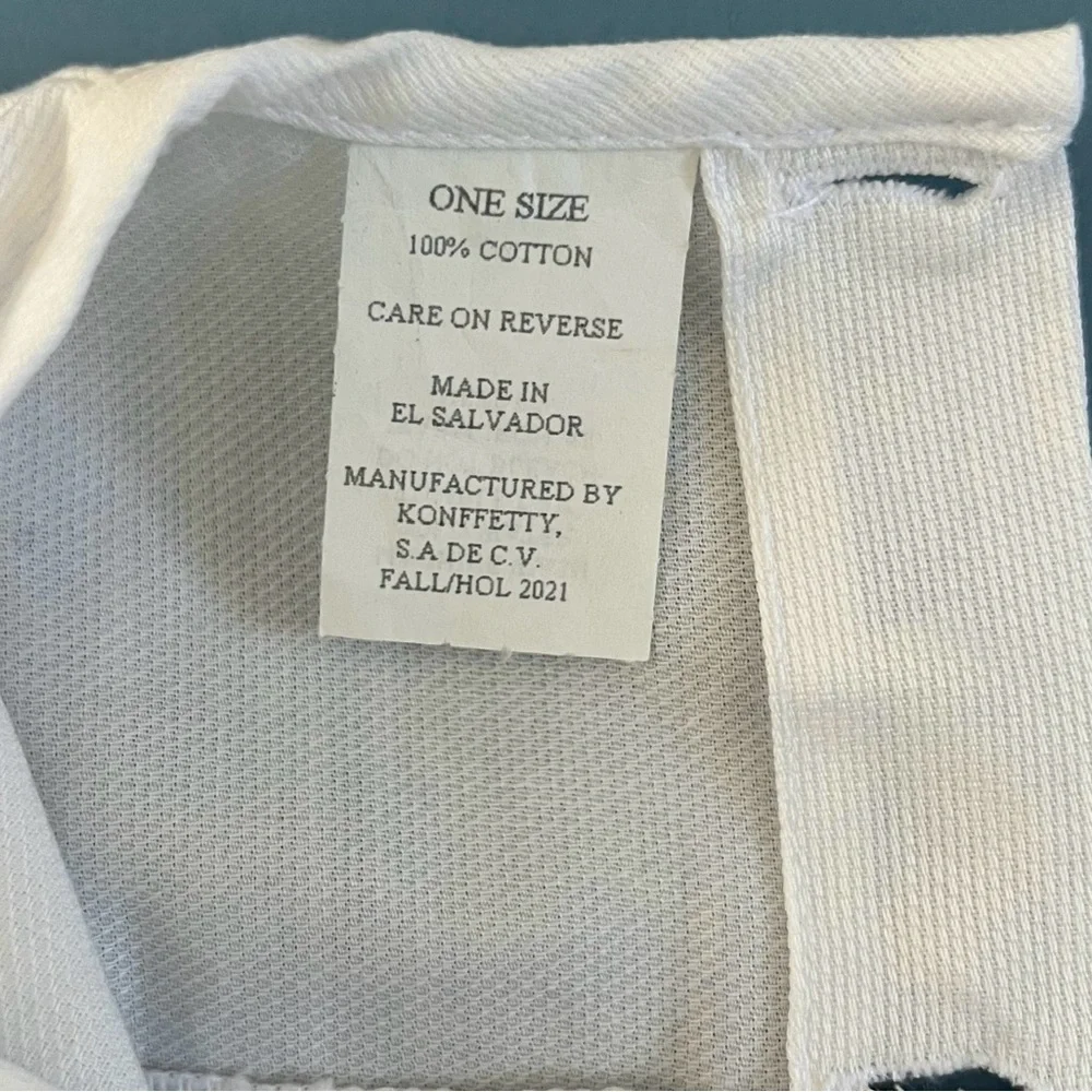 NWT Vive La Fete The Cross Embroidered‎ Pique Christening Gown